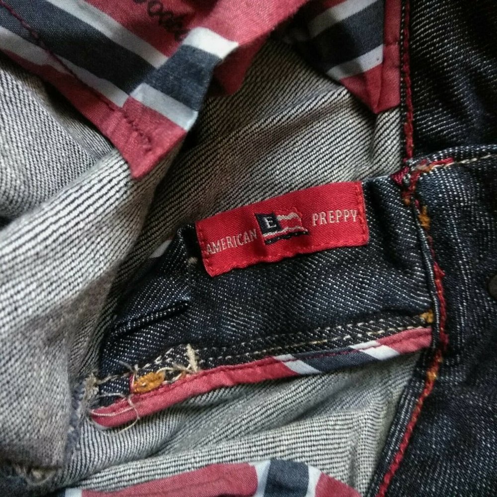 E-LAND Rugby Club Low Rise Slim BootCut Jeans - Picture 9 of 10